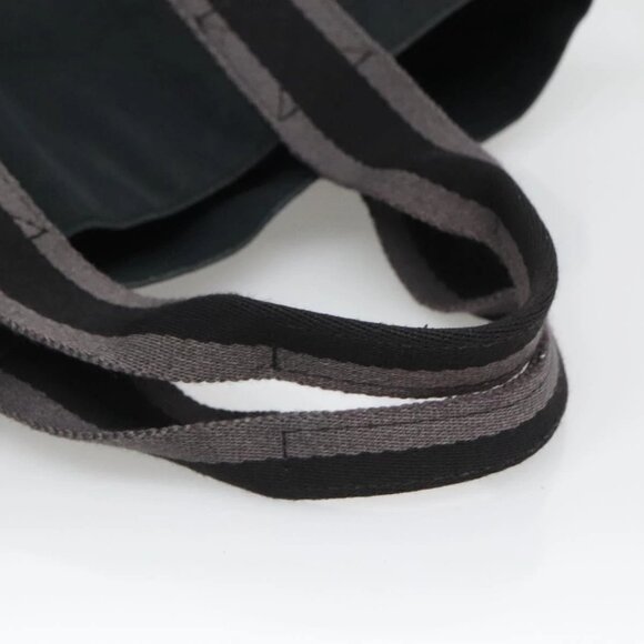 HERMES Fourre Tout Cabas Tote Bag Canvas Black Auth ti3108 - Picture 9 of 16